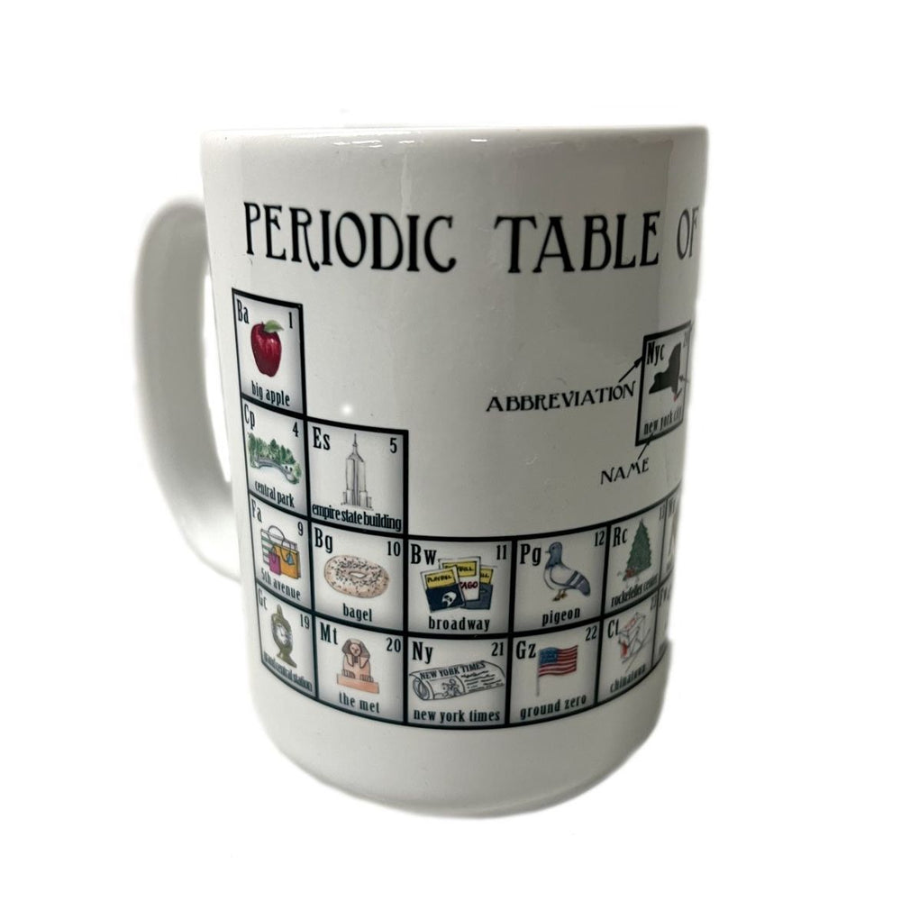 Periodic Table of New York City Porcelain Mug