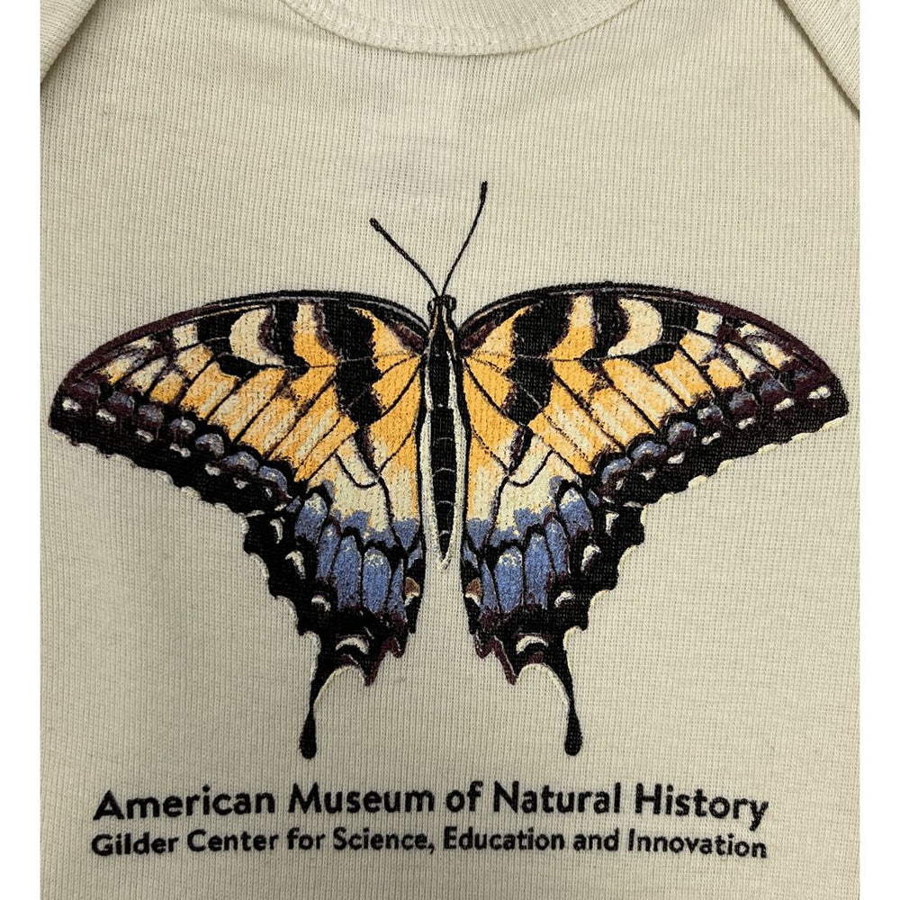 Infant AMNH Gilder Center Butterfly Onesie closeup