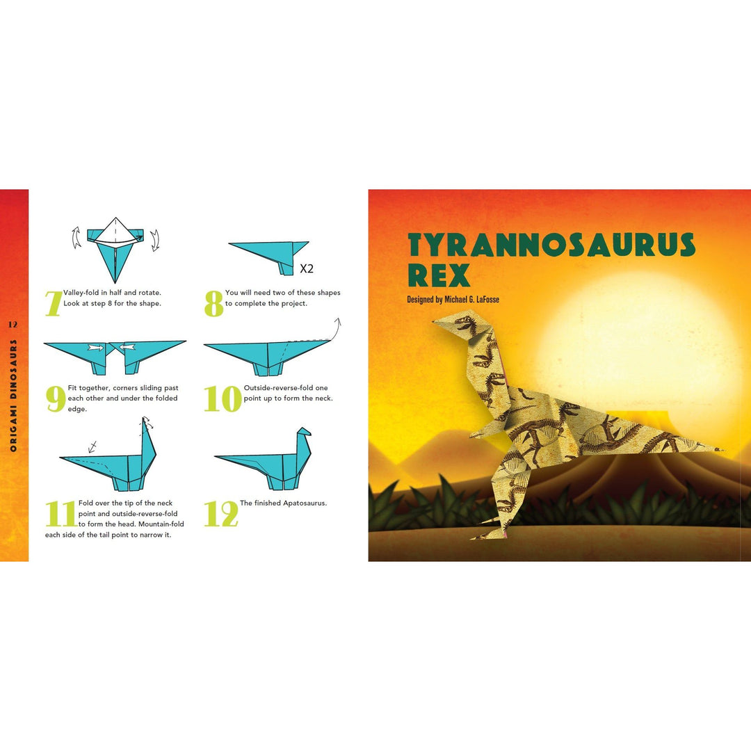 Origami Dinosaurs Book and Kit details