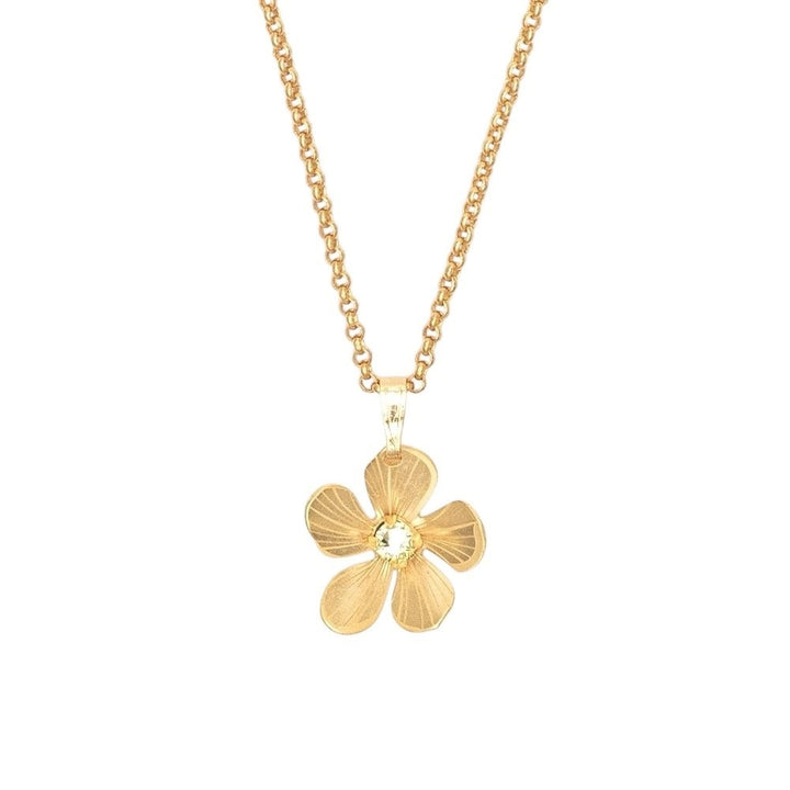 Holly Yashi Gold Plumeria Necklace