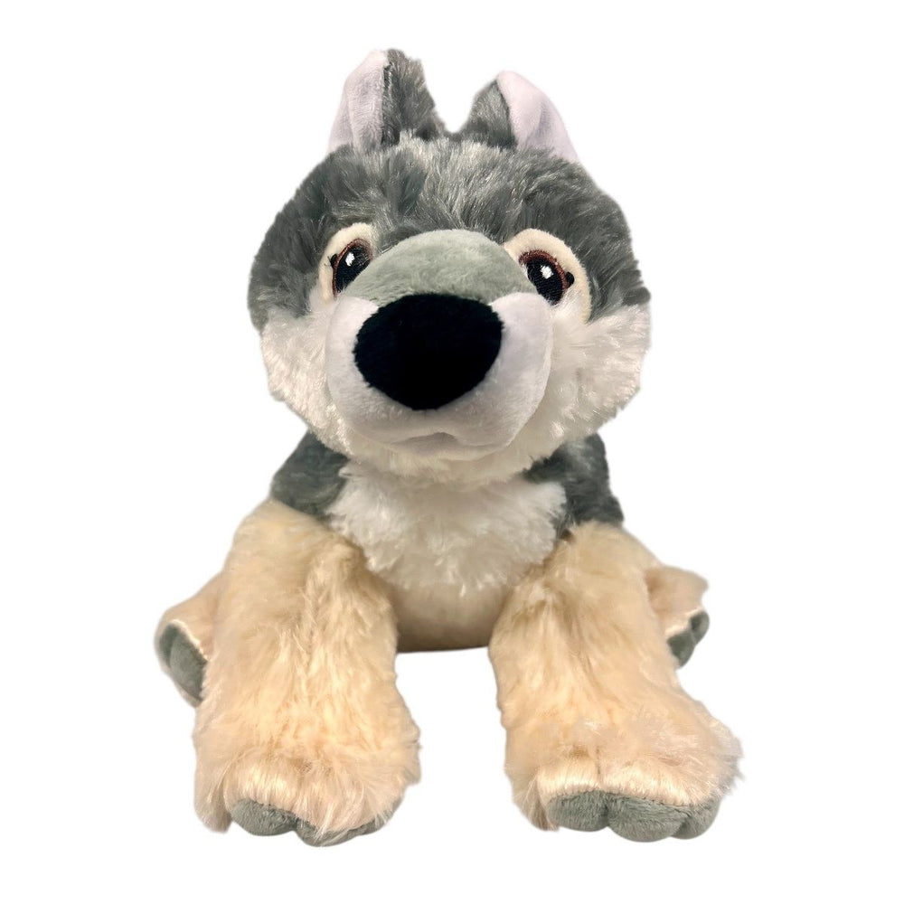 Eco Pals Plush Gray Wolf  front