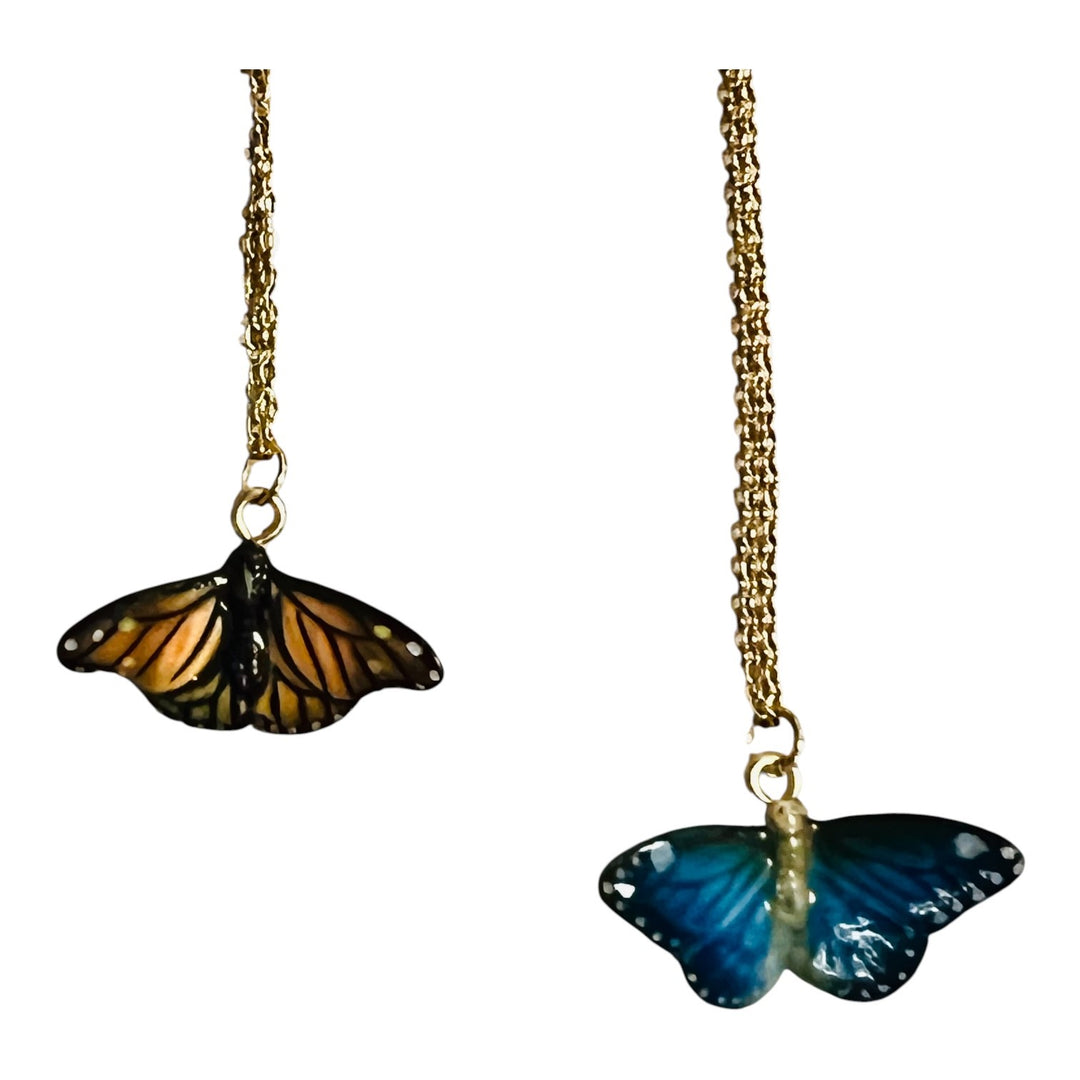 Assorted Porcelain Butterfly Necklace
