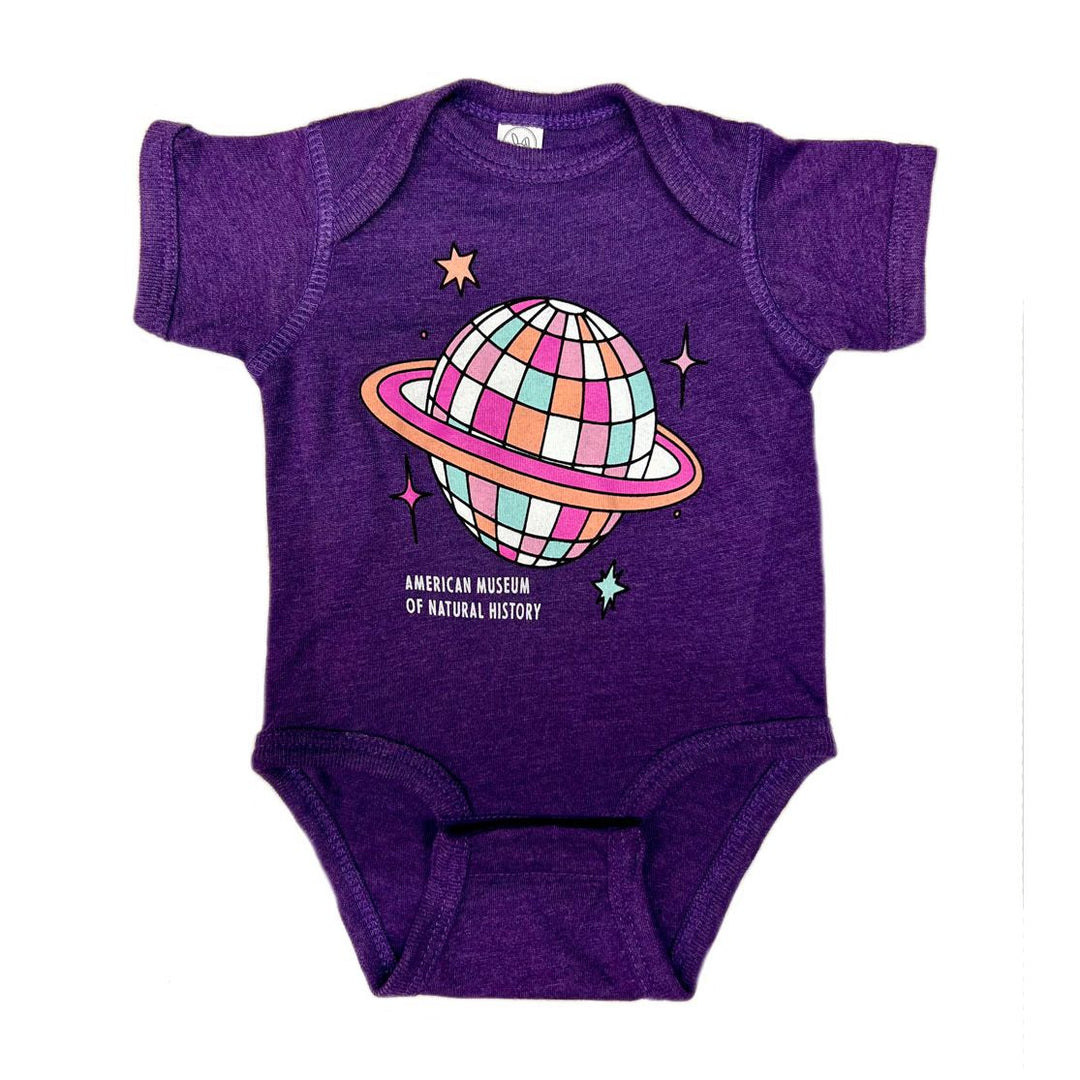 AMNH Infant Onesie Disco Ball Saturn 