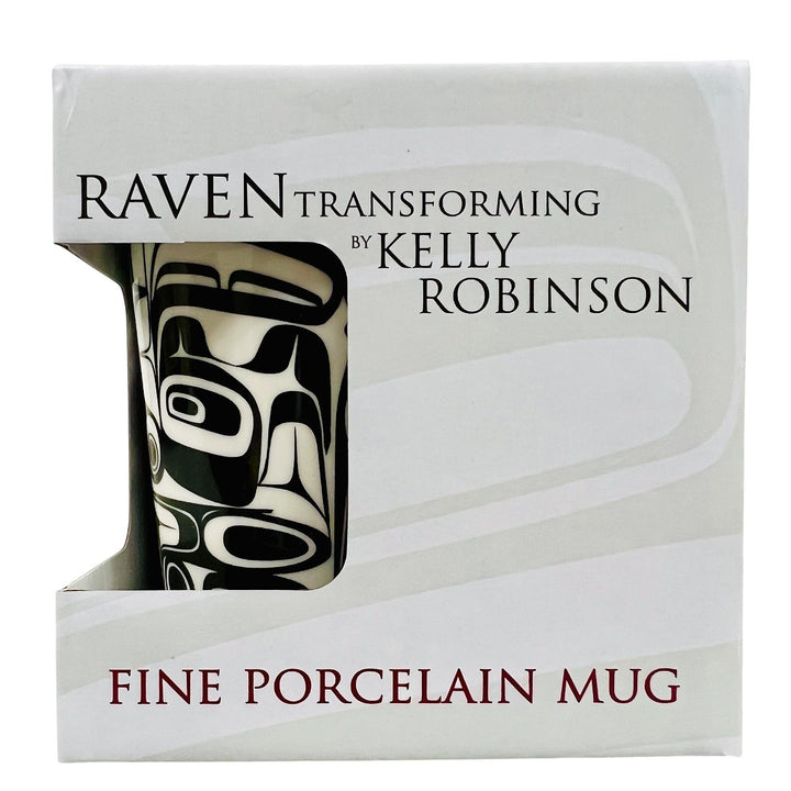 NW Coast Raven Transforming Porcelain Mug