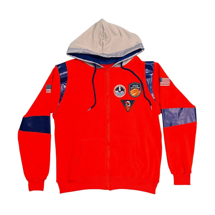 Adult Red Fleece Astro Zip Hoodie