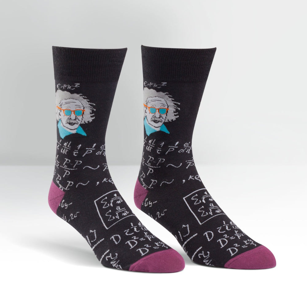 Men's Einstein Crew Socks closeup