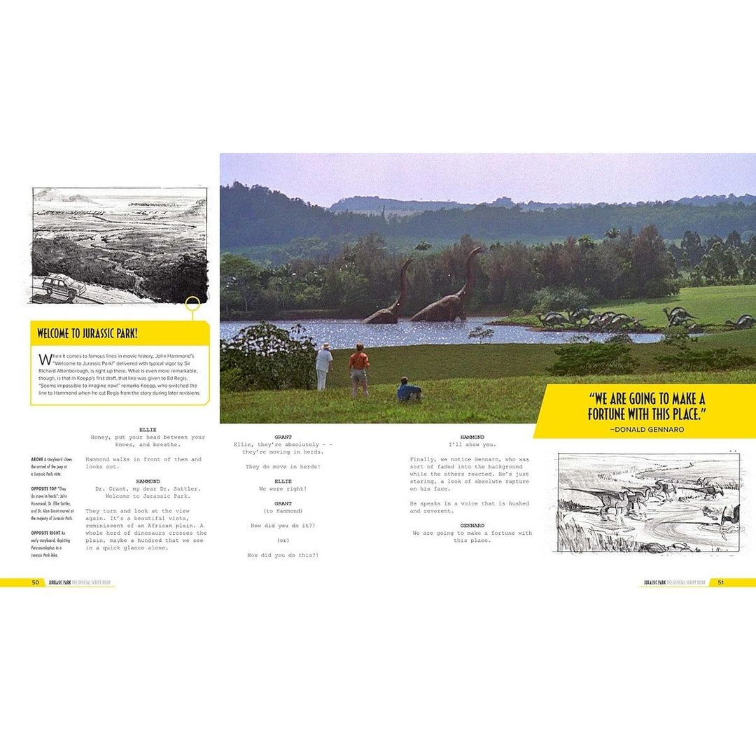 Jurassic Park: The Official Script Book pages