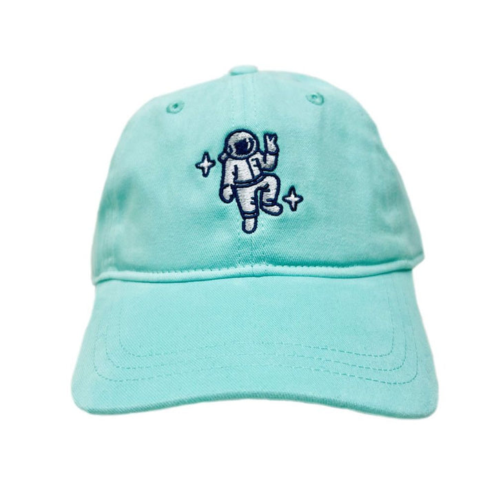 Youth Mint Green Organic Cotton Astronaut Cap