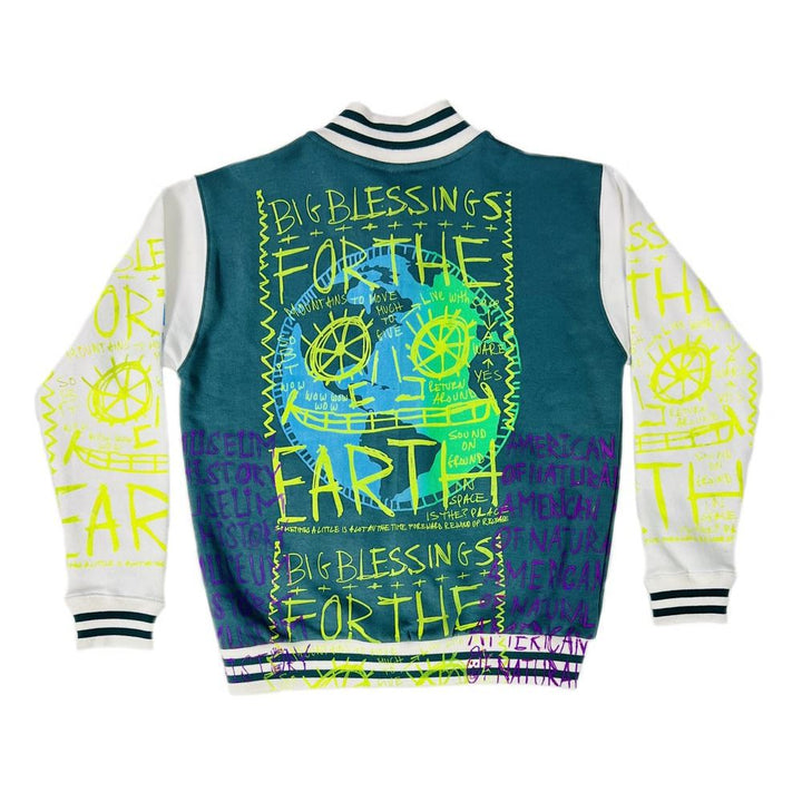 Adult Snow Milk Exclusive AMNH Varsity Jacket Back