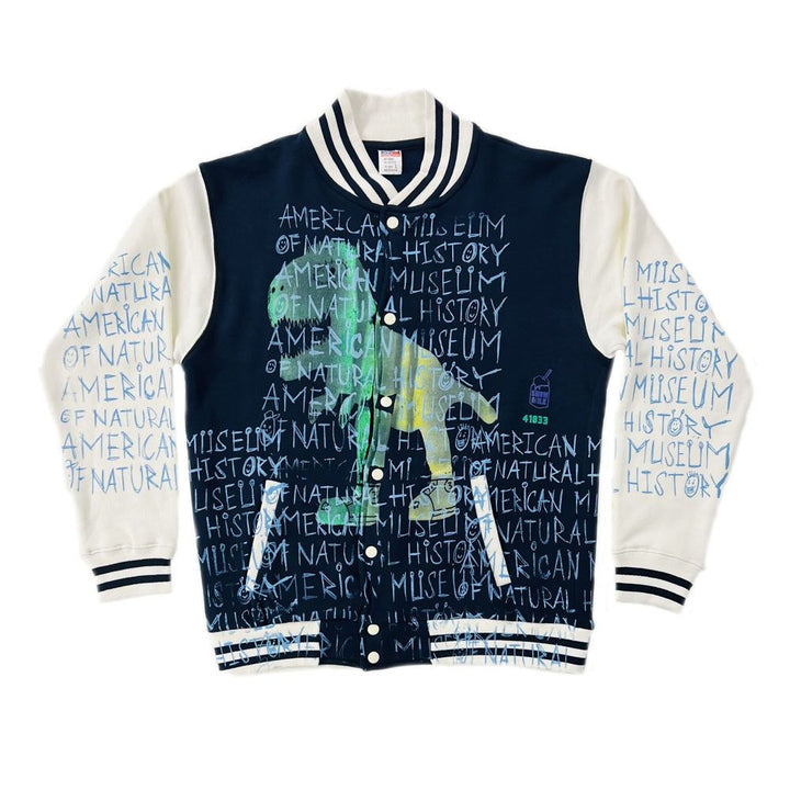Adult Snow Milk Exclusive AMNH Varsity Jacket Navy 