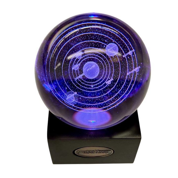 AMNH Solar System Etched Glass Globe