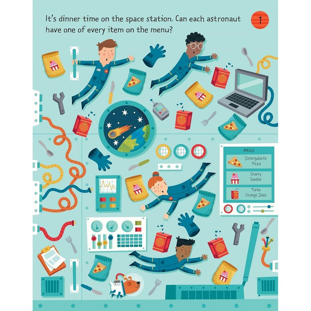 Space Puzzles Pad Activity Book 1