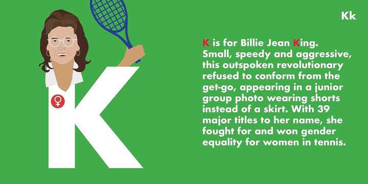 Sports Women Legends Alphabet