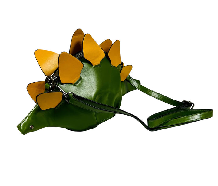 Green Stegosaurus Crossbody Bag