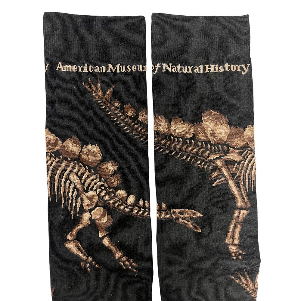 Exclusive AMNH Stegosaurus Crew Socks closeup