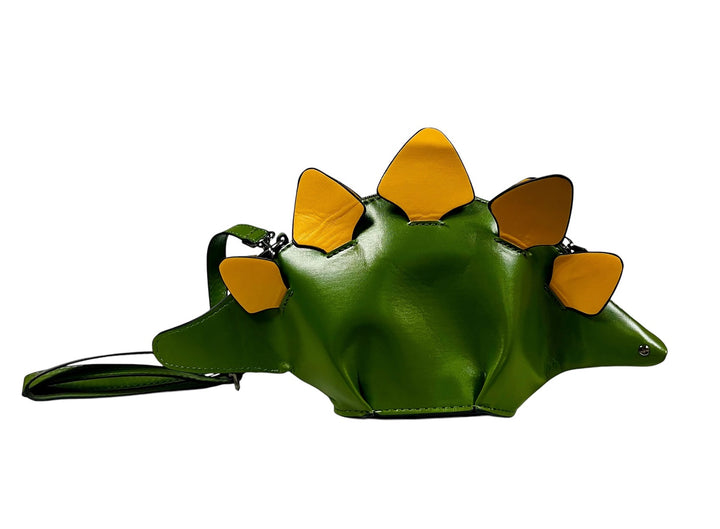 Green Stegosaurus Crossbody Bag