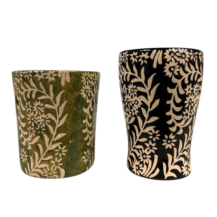 Stoneware Botanical Cup - Two Styles