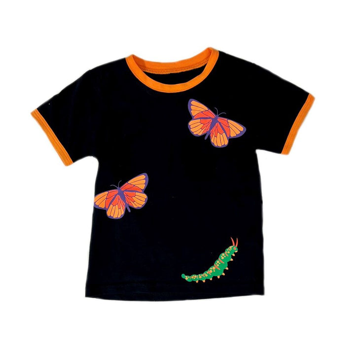 Toddler Black Butterfly T-Shirt