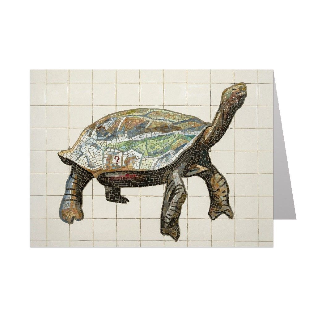 MTA Subway Art Notecard - Mosaic Tortoise