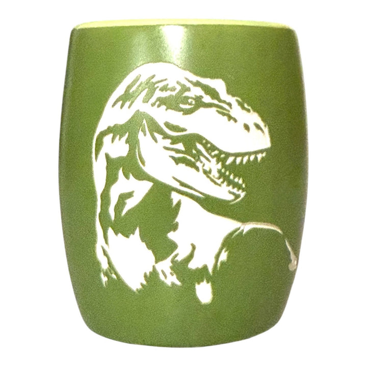 Etched Ceramic T-Rex Shot Glass