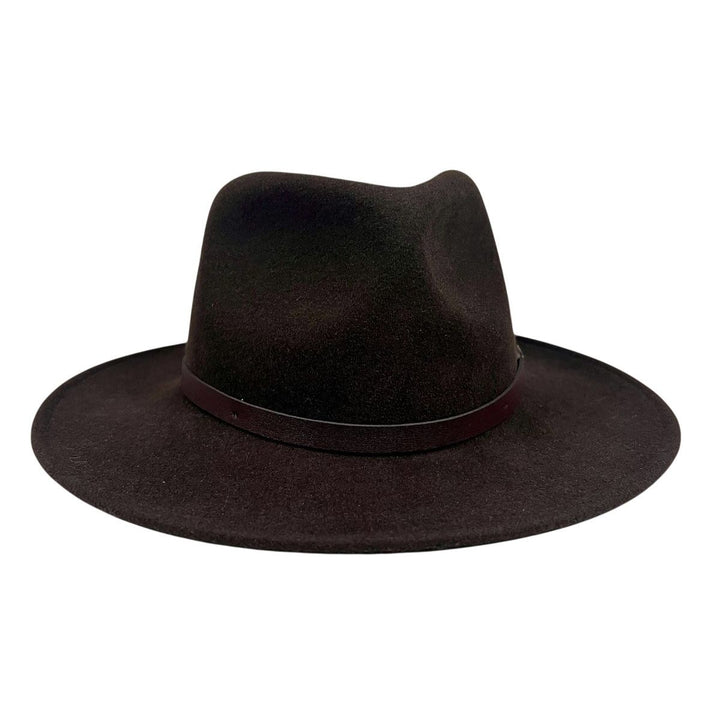 Handcrafted Wool Felt Outback Hat side