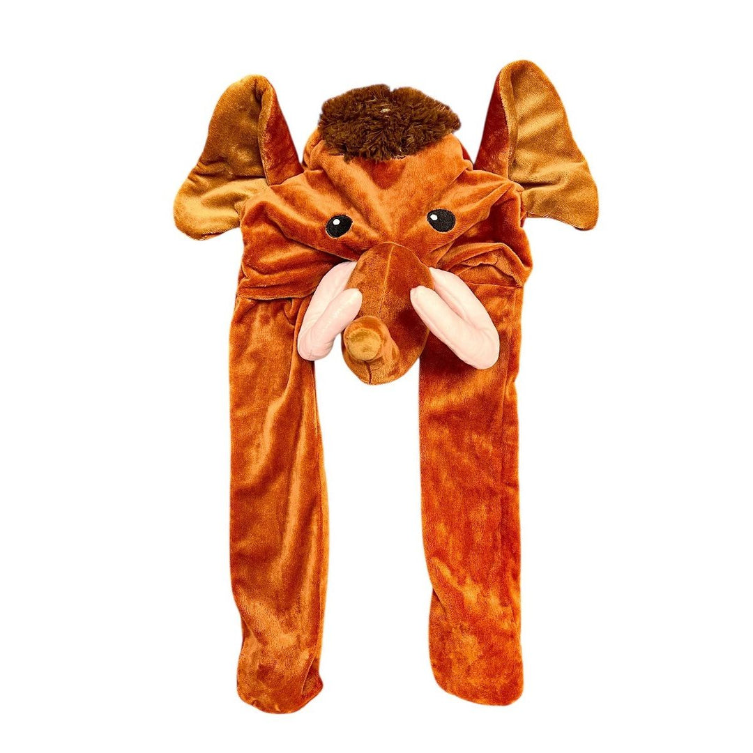 Plush Woolly Mammoth Pop Ears Hat