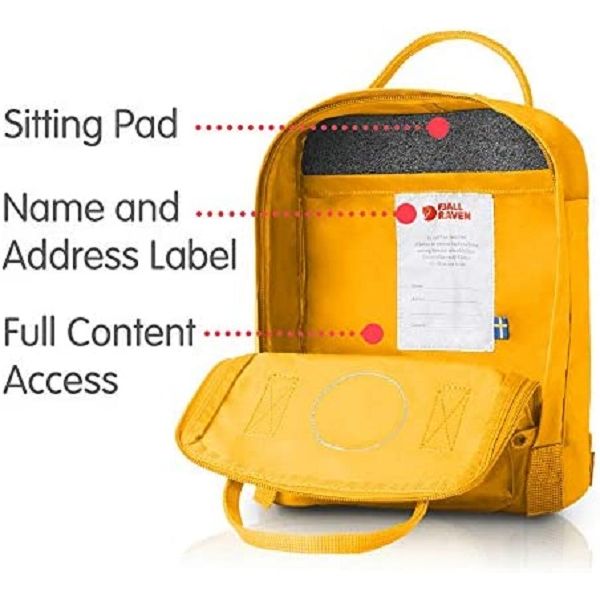 fjall raven kanken mini classic backpack yellow Yellow Kanken Mini Backpack