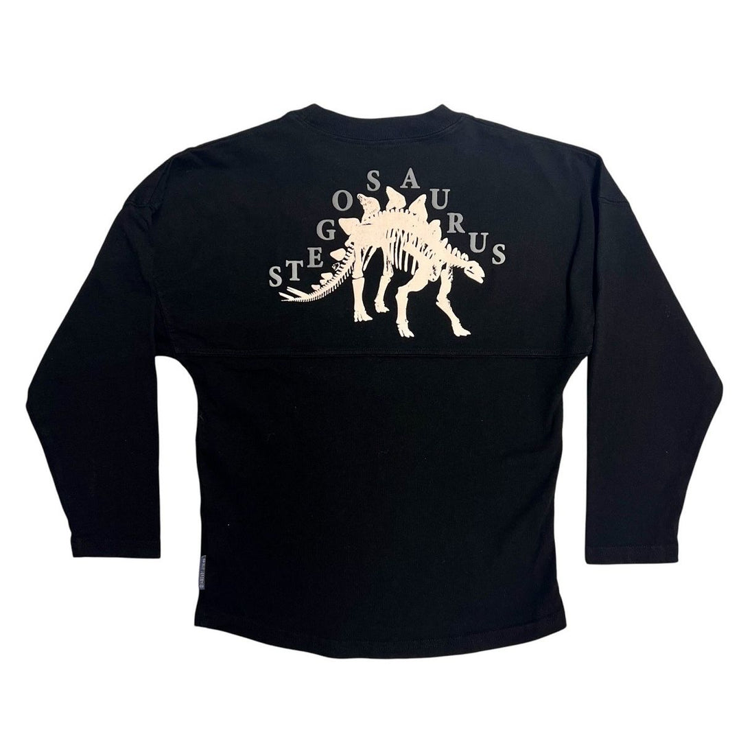 Youth Black LS Stegosaurus T-Shirt