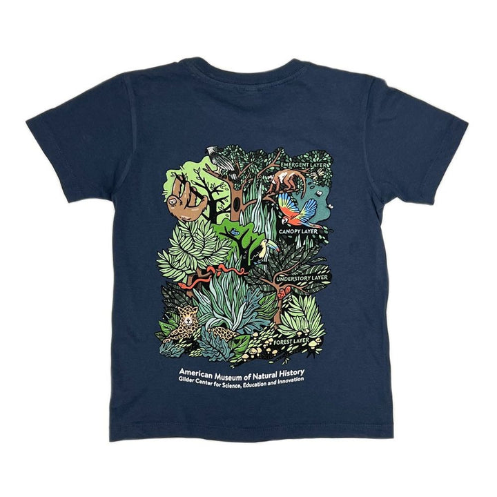 Youth Denim Blue Gilder Center Rainforest T-Shirt Back