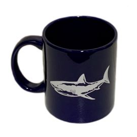 AMNH Navy Ceramic Shark Mug
