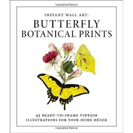 Instant Wall Art: Butterfly Botanical Prints