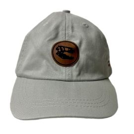 Adult AMNH Pale Gray Dino Patch Cap