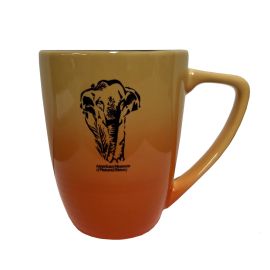 Orange Ombre Elephant Mug