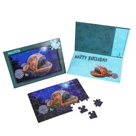 Anglerfish Puzzle Birthday Card