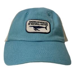Adult Aqua Blue Whale Trucker Cap