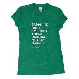 Adult Gems List Emerald T-Shirt