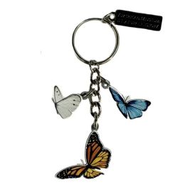 AMNH Enameled Butterfly Charms Keychain
