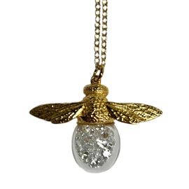 18K Gold Vermeil Bee Shaker Necklace - Two Styles