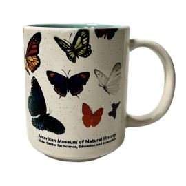 Two Tone Ceramic Gilder Center Butterfly Mug