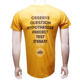 Adult Mustard Yellow T-Shirt: The Scientific Method