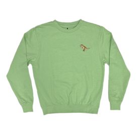 Adult Lime Green Fleece T. Rex Sweatshirt