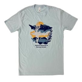 Adult Pale Blue Sharks Unisex T-Shirt