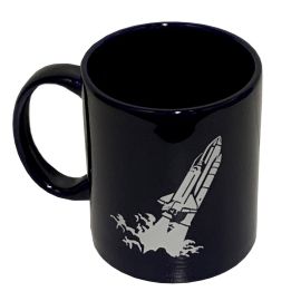 AMNH Navy Ceramic Space Shuttle Mug