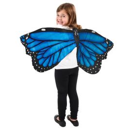 Plush Blue Butterfly Wings Costume