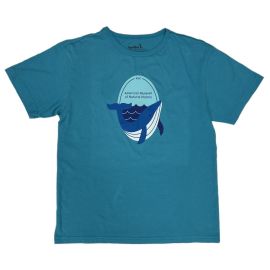 Youth Eco-Friendly Sea Green Blue Whale T-Shirt