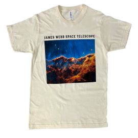 Adult Space Telescope T-Shirt - Nebula Image