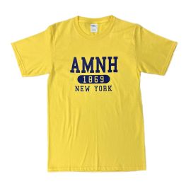 Adult Bright Yellow AMNH Athletic Style T-Shirt