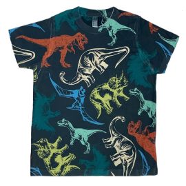 Youth Dino Sketch Patterns T-Shirt